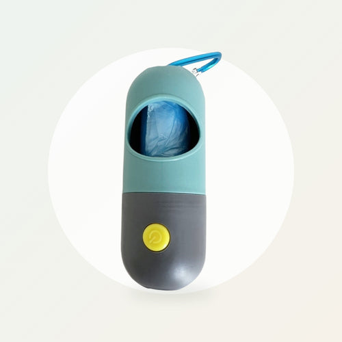 Dispensador de bolsas con luz LED